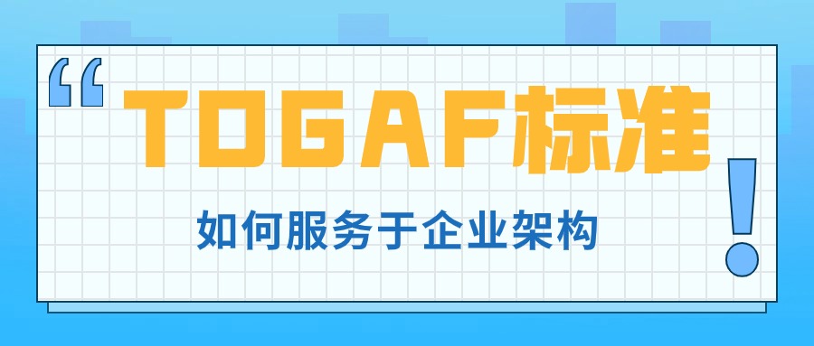 如何使 TOGAF 标准服务于企业架构？