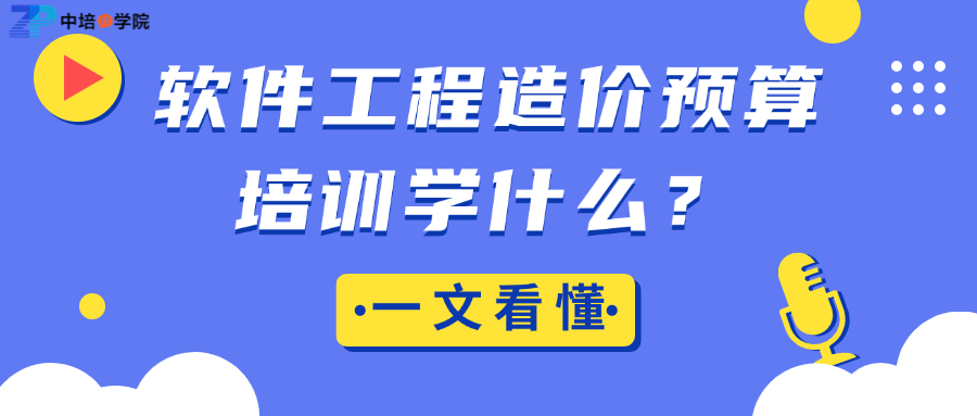 软件工程造价预算培训学什么?一文看懂